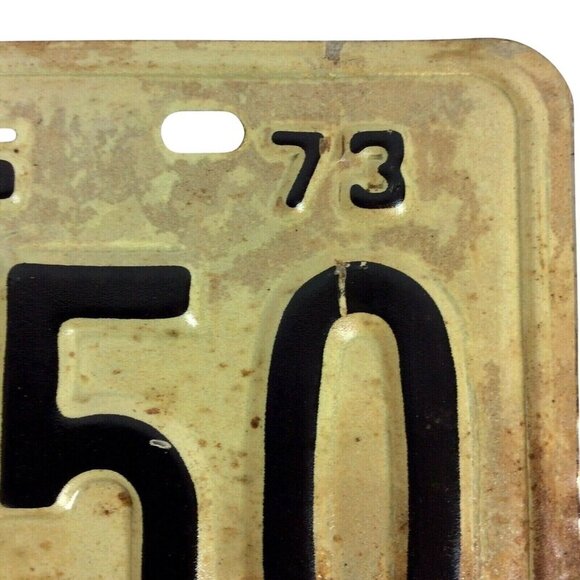 Vintage 1973 Texas Truck License Plates BV-2650 Set Of 2 Rustic Collectible - Picture 5 of 5